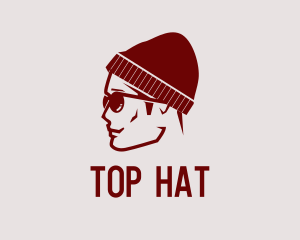 Hipster Guy Shades logo design