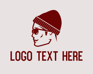 Fashionable - Hipster Guy Profile logo design