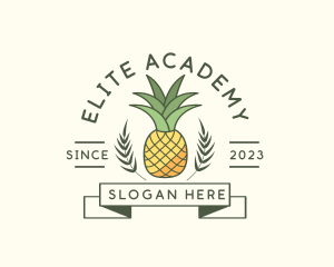 Pineapple Fruit Produce Logo
