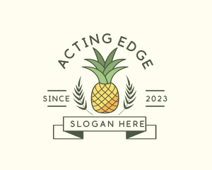 Pineapple Fruit Produce logo design