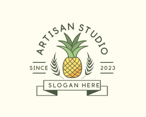 Pineapple Fruit Produce logo design