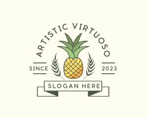 Pineapple Fruit Produce logo design