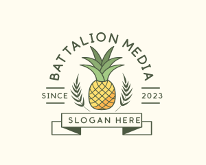 Pineapple Fruit Produce logo design