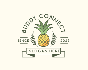 Pineapple Fruit Produce logo design