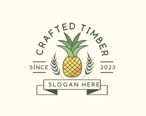 Pineapple Fruit Produce logo design