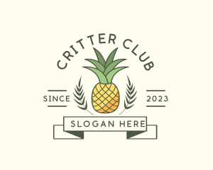 Pineapple Fruit Produce logo design