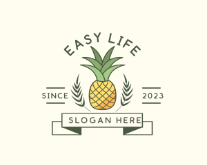 Pineapple Fruit Produce logo design