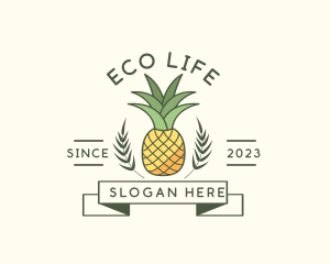 Pineapple Fruit Produce logo design