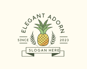 Pineapple Fruit Produce logo design