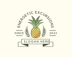 Pineapple Fruit Produce logo design