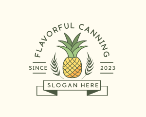 Pineapple Fruit Produce logo design