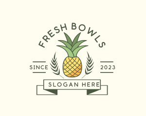 Pineapple Fruit Produce logo design