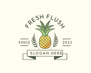 Pineapple Fruit Produce logo design