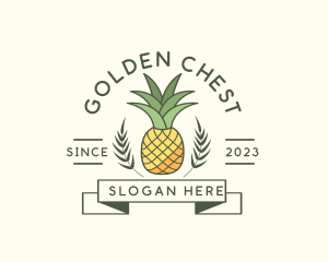 Pineapple Fruit Produce logo design