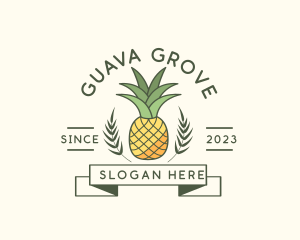 Pineapple Fruit Produce logo design