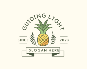 Pineapple Fruit Produce logo design