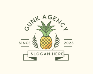 Pineapple Fruit Produce logo design