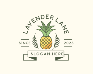 Pineapple Fruit Produce logo design