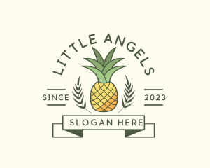 Pineapple Fruit Produce logo design