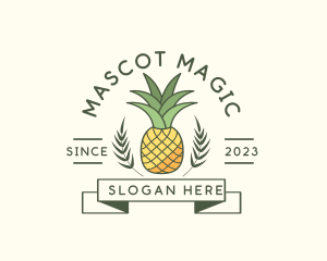 Pineapple Fruit Produce logo design