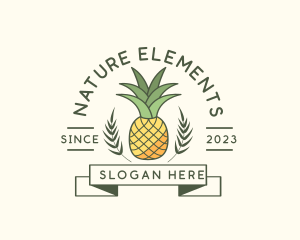 Pineapple Fruit Produce logo design