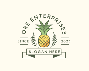 Pineapple Fruit Produce logo design