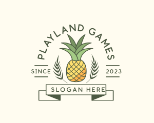 Pineapple Fruit Produce logo design