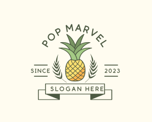 Pineapple Fruit Produce logo design