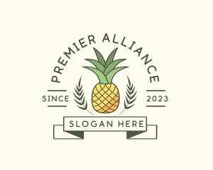 Pineapple Fruit Produce logo design