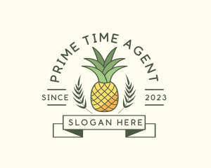 Pineapple Fruit Produce logo design