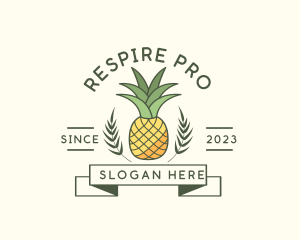 Pineapple Fruit Produce logo design