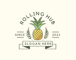 Pineapple Fruit Produce logo design