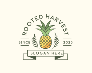 Pineapple Fruit Produce logo design