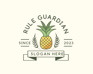 Pineapple Fruit Produce logo design