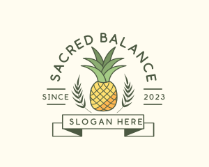 Pineapple Fruit Produce logo design