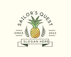 Pineapple Fruit Produce logo design