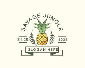 Pineapple Fruit Produce logo design