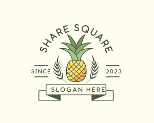 Pineapple Fruit Produce logo design