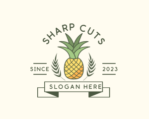 Pineapple Fruit Produce logo design