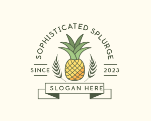 Pineapple Fruit Produce logo design