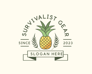 Pineapple Fruit Produce logo design