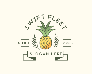 Pineapple Fruit Produce logo design