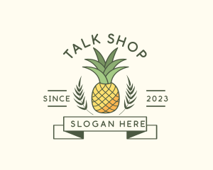 Pineapple Fruit Produce logo design