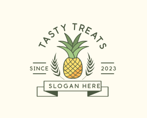 Pineapple Fruit Produce logo design