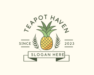 Pineapple Fruit Produce logo design