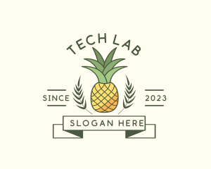 Pineapple Fruit Produce logo design