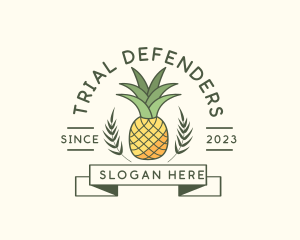 Pineapple Fruit Produce logo design