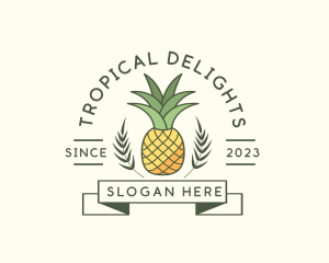 Pineapple Fruit Produce logo design