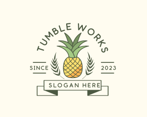 Pineapple Fruit Produce logo design