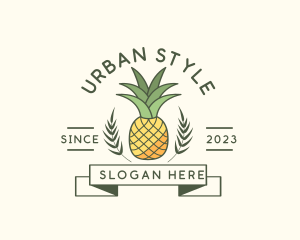 Pineapple Fruit Produce logo design